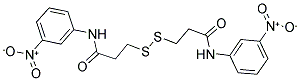 N1-(3-NITROPHENYL)-3-([3-(3-NITROANILINO)-3-OXOPROPYL]DITHIO)PROPANAMIDE Struktur