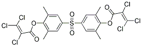 4-((3,5-DIMETHYL-4-[(2,3,3-TRICHLOROACRYLOYL)OXY]PHENYL)SULFONYL)-2,6-DIMETHYLPHENYL 2,3,3-TRICHLOROACRYLATE Structure