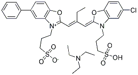 5-PHENYL-3-(4-SULFOBUTYL)-2-([3-(5-CHLORO-[3-(4-SULFOBUTYL)])-2-BENZOXAZOLINYLIDENE) METHYL]-1-BUTENYL) BENZOTHIAZOLIUM HYDROXIDE, INNER SALT Struktur