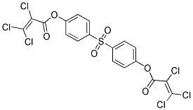 4-((4-[(2,3,3-TRICHLOROACRYLOYL)OXY]PHENYL)SULFONYL)PHENYL 2,3,3-TRICHLOROACRYLATE Structure