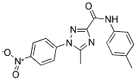 5-METHYL-N-(4-METHYLPHENYL)-1-(4-NITROPHENYL)-1H-1,2,4-TRIAZOLE-3-CARBOXAMIDE Struktur