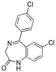 4'-CHLORODIAZEPAM, DESMETHYL- Struktur