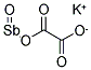 POTASSIUM ANTIMONYL OXALATE Struktur