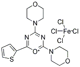 2,4-DIMORPHOLINO-6-(2-THIENYL)OXADIAZINIUM TETRACHLOROFERRATE Struktur