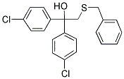 2-(BENZYLSULFANYL)-1,1-BIS(4-CHLOROPHENYL)-1-ETHANOL Struktur