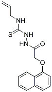 1-(2-(1-NAPHTHYLOXY)ACETYL)-4-(PROP-2-ENYL)THIOSEMICARBAZIDE Struktur