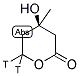 MEVALONOLACTONE, R [5-3H]- Struktur