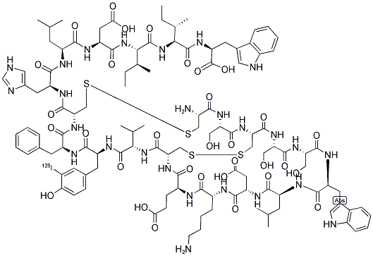 ENDOTHELIN-2 [3-(125I)TYR] (HUMAN) Struktur