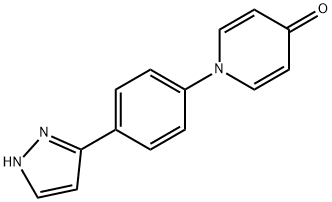 1-[4-(1H-PYRAZOL-5-YL)PHENYL]-4(1H)-PYRIDINONE Struktur