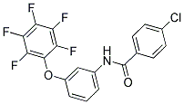 N1-[3-(2,3,4,5,6-PENTAFLUOROPHENOXY)PHENYL]-4-CHLOROBENZAMIDE Struktur