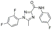 1-(2,4-DIFLUOROPHENYL)-N-(4-FLUOROPHENYL)-5-METHYL-1H-1,2,4-TRIAZOLE-3-CARBOXAMIDE Struktur