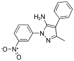 3-METHYL-1-(3-NITROPHENYL)-4-PHENYL-1H-PYRAZOL-5-AMINE Struktur