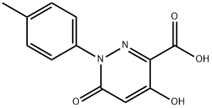 4-HYDROXY-1-(4-METHYLPHENYL)-6-OXO-1,6-DIHYDRO-3-PYRIDAZINECARBOXYLIC ACID Struktur