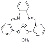 N,N'-BIS(SALICYLIDENE)-1,2-PHENYLENEDIAMINOCOBALT(II) MONOHYDRATE Struktur