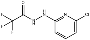 N'-(6-CHLORO-2-PYRIDINYL)-2,2,2-TRIFLUOROACETOHYDRAZIDE Struktur