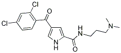 4-(2,4-DICHLOROBENZOYL)-N-[3-(DIMETHYLAMINO)PROPYL]-1H-PYRROLE-2-CARBOXAMIDE Struktur