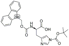 FMOC-D-HIS(BOC)-OH Struktur