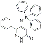 6-PHENYL-5-[(1,1,1-TRIPHENYL-LAMBDA5-PHOSPHANYLIDENE)AMINO]-2,3-DIHYDROPYRIDAZIN-3-ONE Struktur