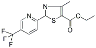 ETHYL 4-METHYL-2-[5-(TRIFLUOROMETHYL)PYRID-2-YL]THIAZOLE-5-CARBOXYLATE Struktur