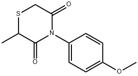 4-(4-METHOXYPHENYL)-2-METHYL-3,5-THIOMORPHOLINEDIONE Struktur