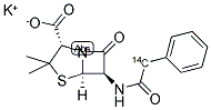 BENZYLPENICILLIN POTASSIUM, [BENZYL-14C] Struktur