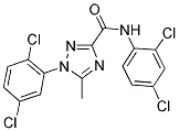 N-(2,4-DICHLOROPHENYL)-1-(2,5-DICHLOROPHENYL)-5-METHYL-1H-1,2,4-TRIAZOLE-3-CARBOXAMIDE Struktur