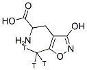 AMINO-3-HYDROXY-5-METHYLISOXAZOLE-4-PROPIONIC ACID, DL-ALPHA-[5-METHYL-3H] Struktur