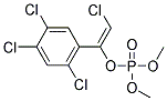 (E)-2-CHLORO-1-(2,4,5-TRICHLOROPHENYL) VINYL DIMETHYL PHOSPHATE Struktur