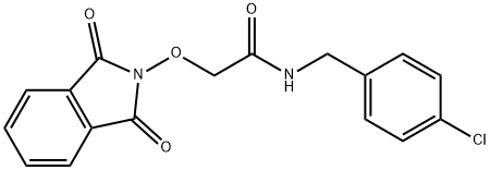 N-(4-CHLOROBENZYL)-2-[(1,3-DIOXO-1,3-DIHYDRO-2H-ISOINDOL-2-YL)OXY]ACETAMIDE Struktur