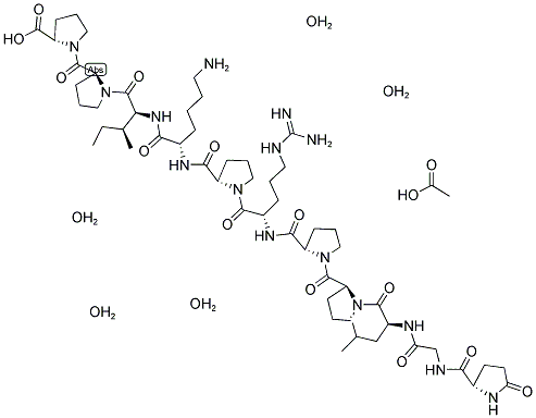 BRADYKININ-POTENTIATOR B ACOH 4H2O Struktur