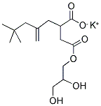 4-(2,3-DIHYDROXYPROPYL) 2-(2-METHYLENE-4,4-DIMETHYLPENTYL)SUCCINATE POTASSIUM SALT Struktur