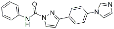 3-[4-(1H-IMIDAZOL-1-YL)PHENYL]-N-PHENYL-1H-PYRAZOLE-1-CARBOXAMIDE Struktur