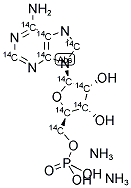 ADENOSINE 5'-MONOPHOSPHATE, DIAMMONIUM SALT, [14C(U)]- Struktur