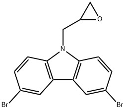 3,6-DIBROMO-9-(OXIRAN-2-YLMETHYL)-9H-CARBAZOLE Structure