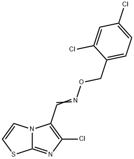 6-CHLOROIMIDAZO[2,1-B][1,3]THIAZOLE-5-CARBALDEHYDE O-(2,4-DICHLOROBENZYL)OXIME Struktur