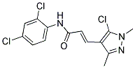 N1-(2,4-DICHLOROPHENYL)-3-(5-CHLORO-1,3-DIMETHYL-1H-PYRAZOL-4-YL)ACRYLAMIDE Struktur