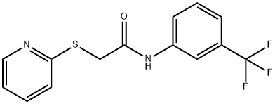 2-(2-PYRIDINYLSULFANYL)-N-[3-(TRIFLUOROMETHYL)PHENYL]ACETAMIDE Struktur