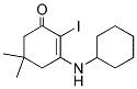 3-(CYCLOHEXYLAMINO)-2-IODO-5,5-DIMETHYLCYCLOHEX-2-EN-1-ONE Struktur