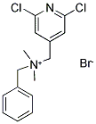 BENZYL[(2,6-DICHLORO-4-PYRIDYL)METHYL]DIMETHYLAMMONIUM BROMIDE Struktur