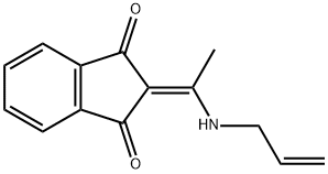 2-((PROP-2-ENYLAMINO)ETHYLIDENE)INDANE-1,3-DIONE Struktur