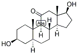 5-ALPHA-ANDROSTAN-3-BETA, 17-BETA-DIOL-11-ONE Struktur