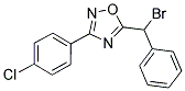 5-[BROMO(PHENYL)METHYL]-3-(4-CHLOROPHENYL)-1,2,4-OXADIAZOLE Struktur