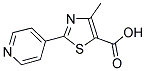 4-METHYL-2-(4-PYRIDINYL)-1,3-THIAZOLE-5-CARBOXYLIC ACID Struktur