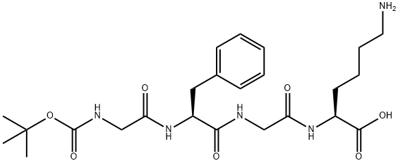 BOC-GLY-PHE-GLY-LYS-OH Struktur