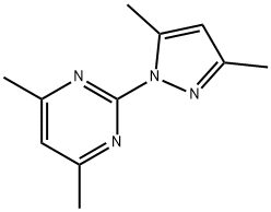 2-(3,5-DIMETHYL-1H-PYRAZOL-1-YL)-4,6-DIMETHYLPYRIMIDINE Struktur