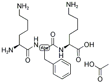 H-LYS-PHE-LYS-OH ACETATE SALT Struktur