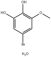 1-BROMO-3,4-DIHYDROXY-5-METHOXYBENZENE MONOHYDRATE Struktur