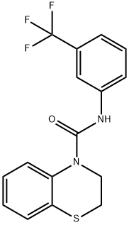 N-[3-(TRIFLUOROMETHYL)PHENYL]-2,3-DIHYDRO-4H-1,4-BENZOTHIAZINE-4-CARBOXAMIDE Struktur