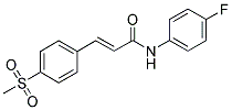 N-(4-FLUOROPHENYL)-3-[4-(METHYLSULPHONYL)PHENYL]-(2E)-PROPENAMIDE|