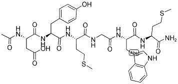 AC-ASP-TYR-MET-GLY-TRP-MET-NH2 Struktur